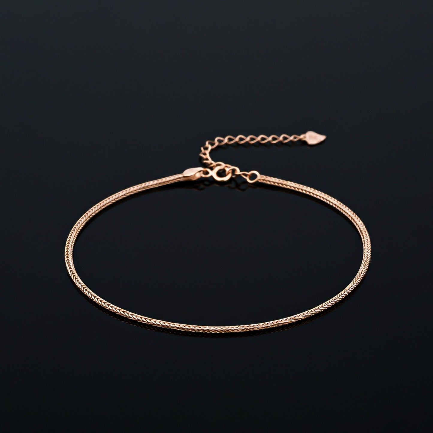 Rose Gold Snake Chain Classic Anklet