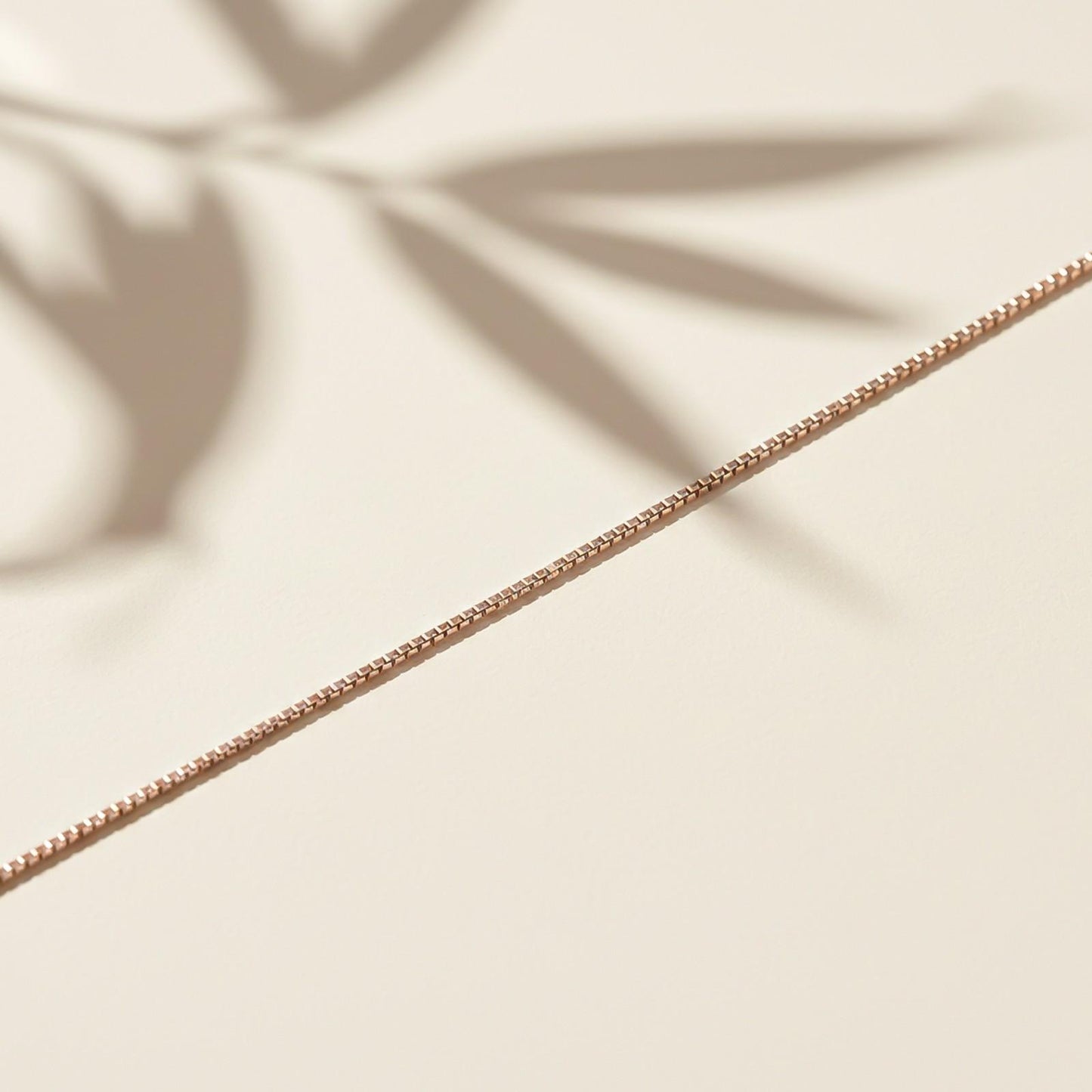 Rose Gold Box Chain Anklet