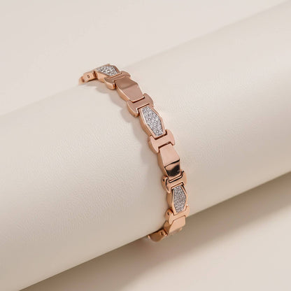 Rose Gold Classic Shine Bracelet For Him