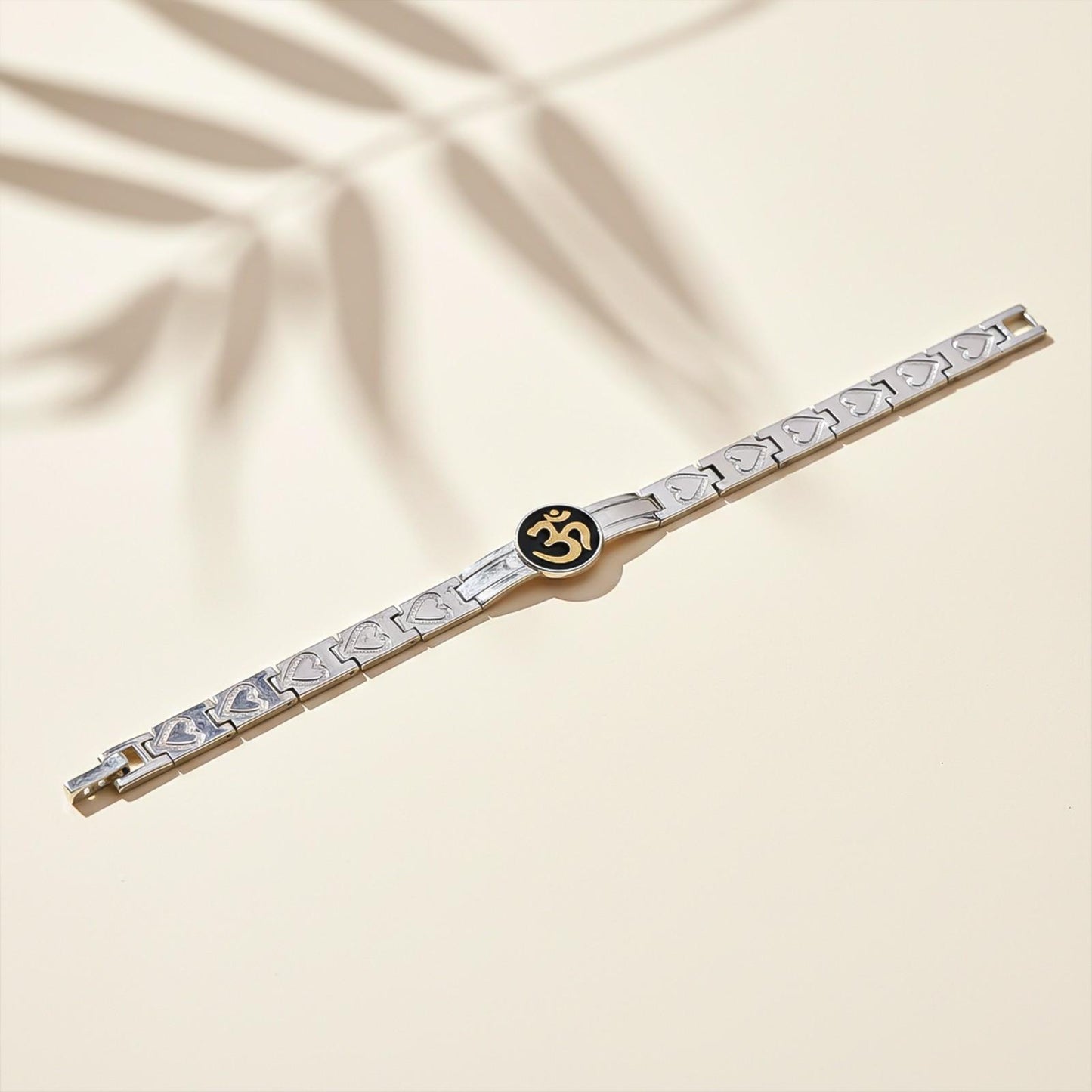 Silver "OM" Bracelet For Him