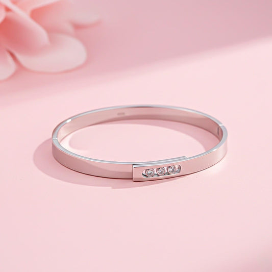 Silver Classic Radiance Bangle