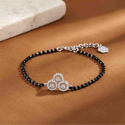 Silver Moonshine Mangalsutra Bracelet