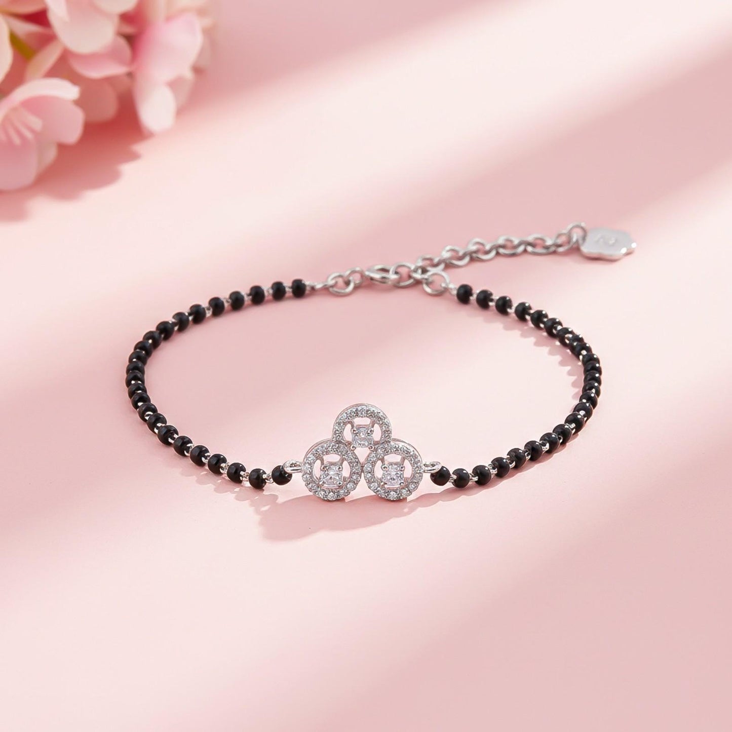 Silver Moonshine Mangalsutra Bracelet