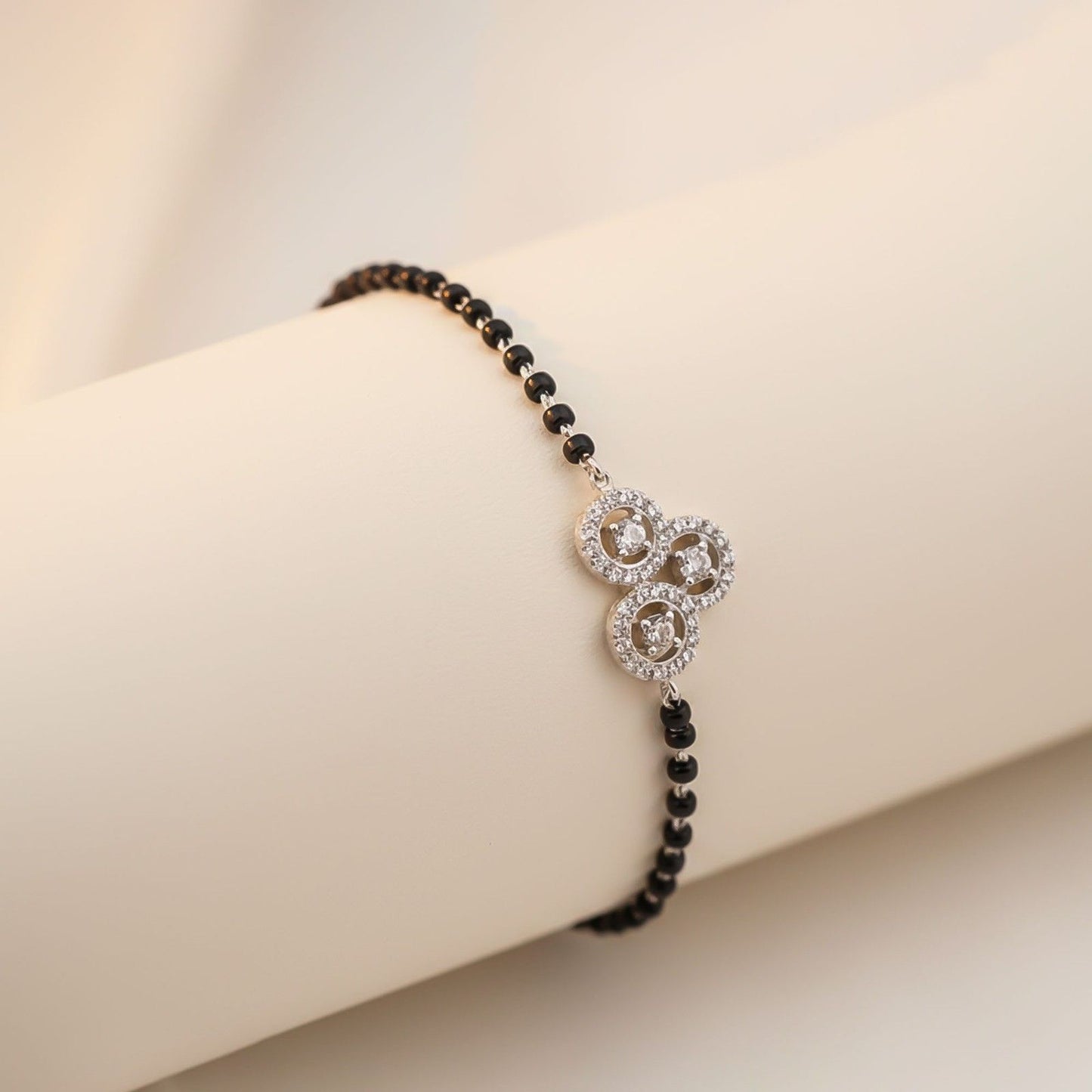 Silver Moonshine Mangalsutra Bracelet