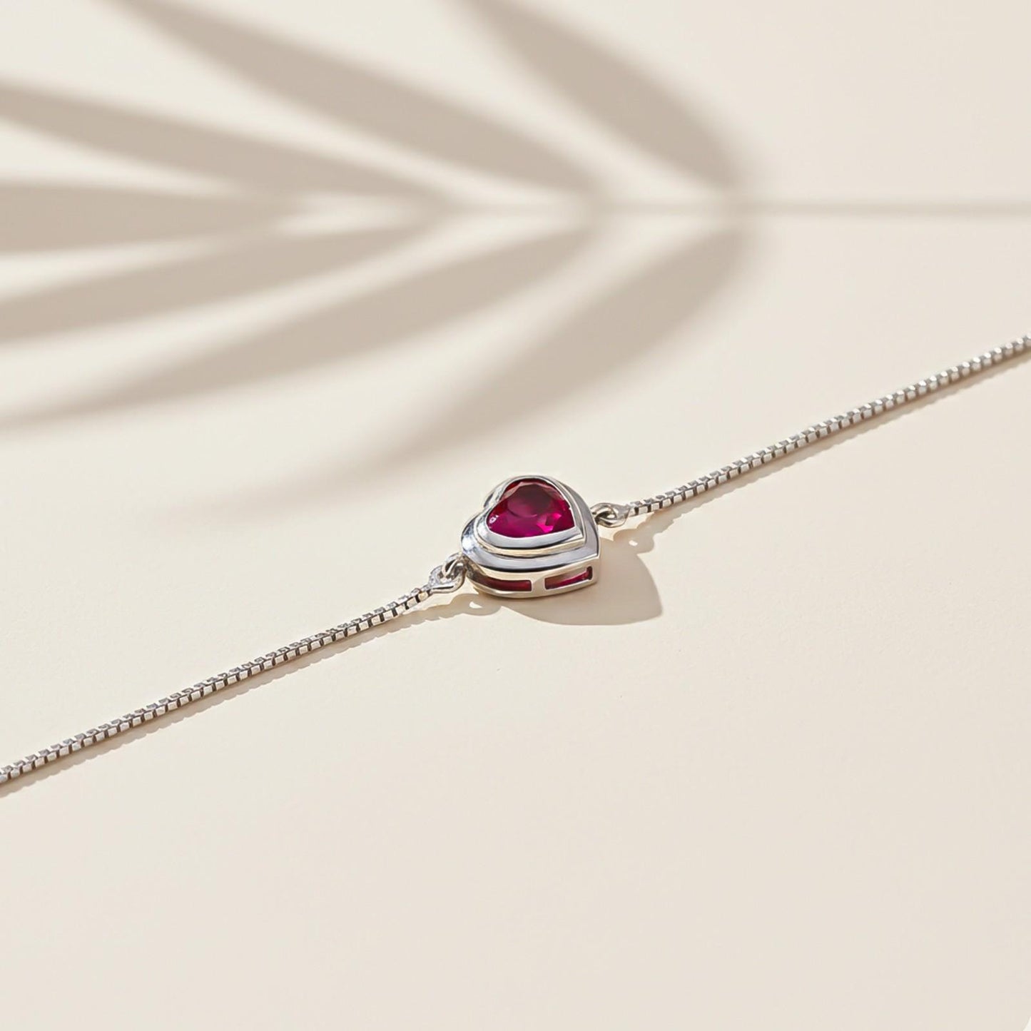 Silver Covered Heart Bracelet