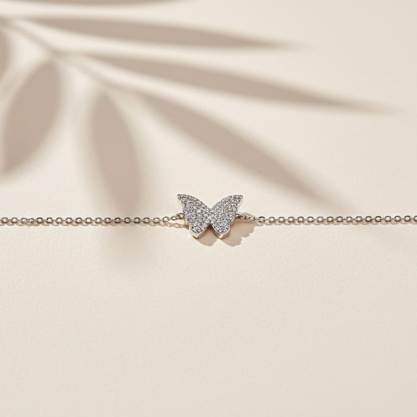 Silver Butterfly Charm Bracelet