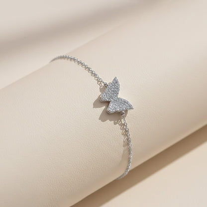 Silver Butterfly Charm Bracelet