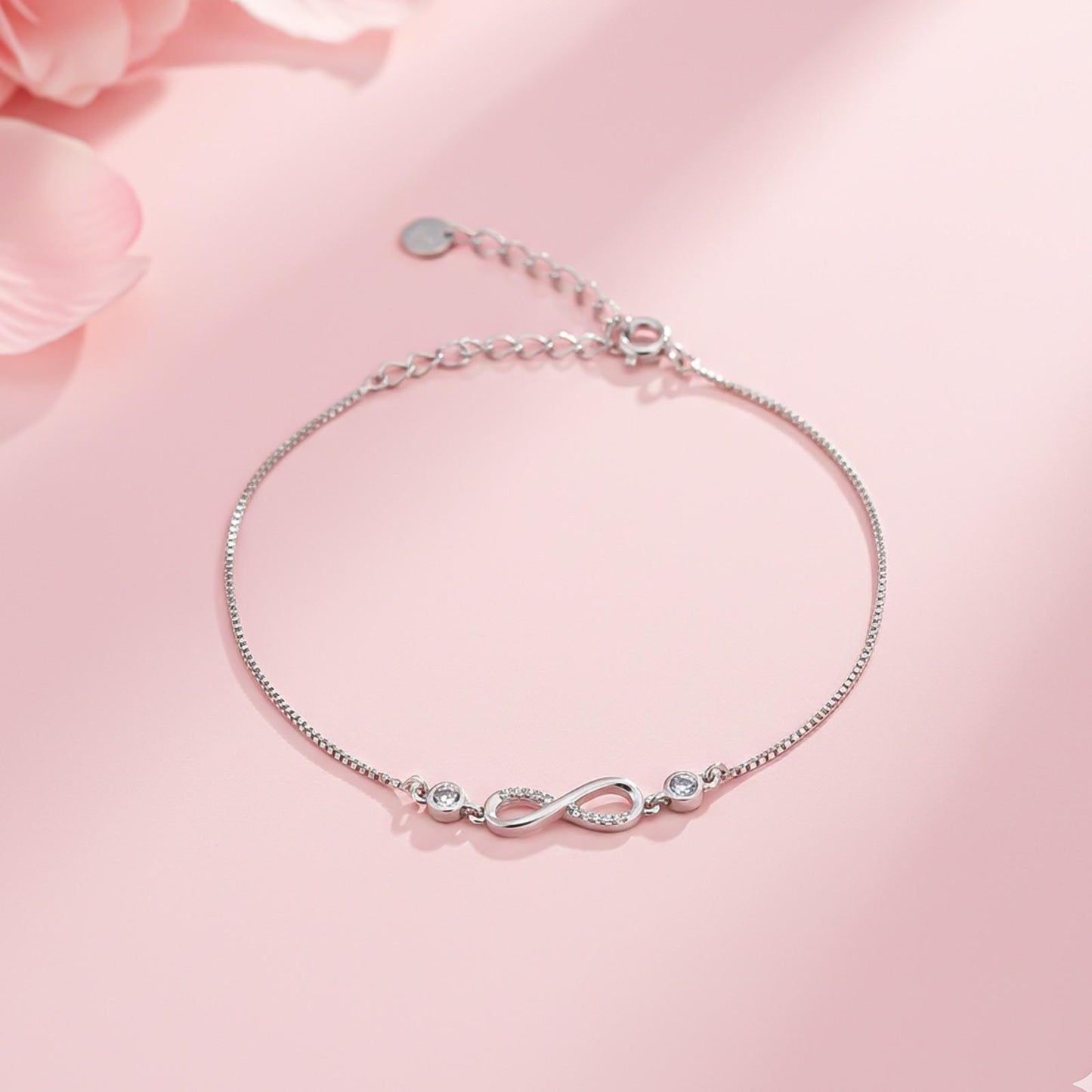 Silver Infinity Love Minimalist Bracelet