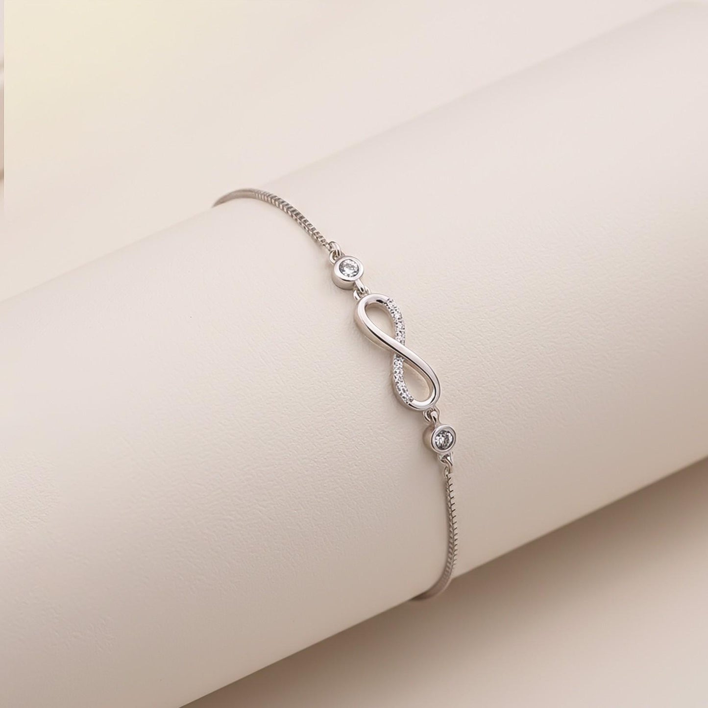 Silver Infinity Love Minimalist Bracelet