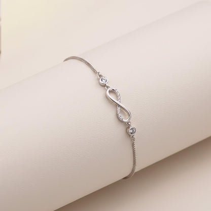 Silver Infinity Love Minimalist Bracelet