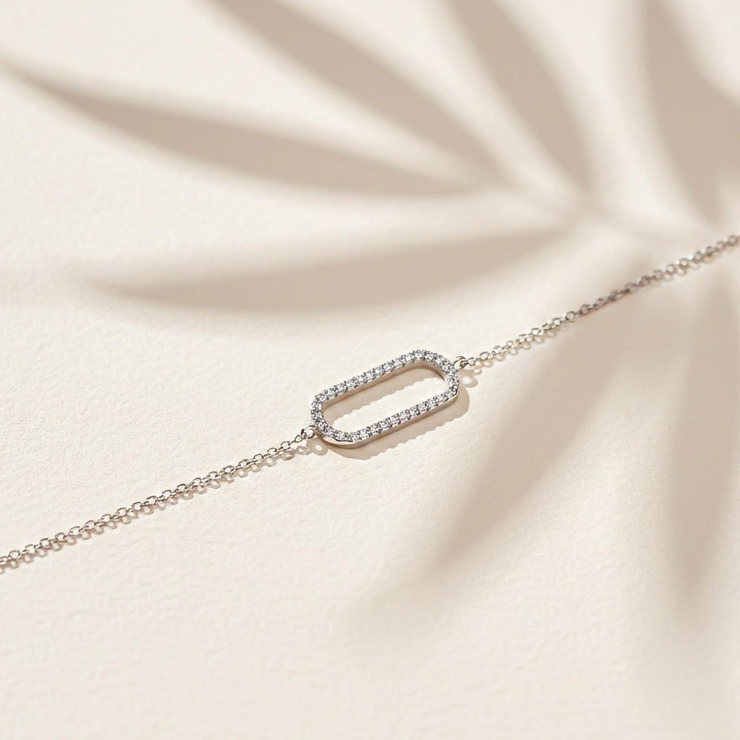 Silver Paperclip Bracelet For Her
