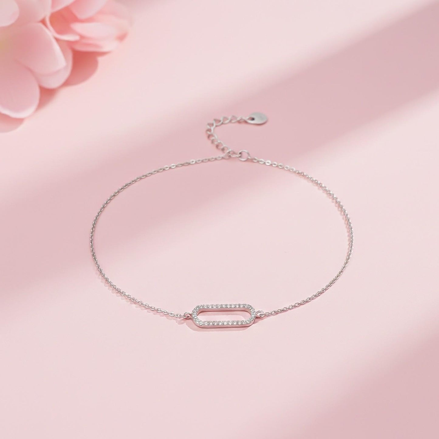 Silver Paperclip Bracelet For Her