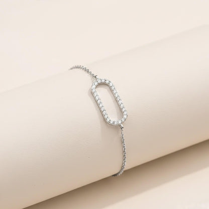 Silver Paperclip Bracelet For Her