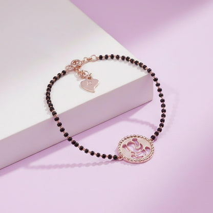 Rose Gold Religious Lord Ganesh Bracelet