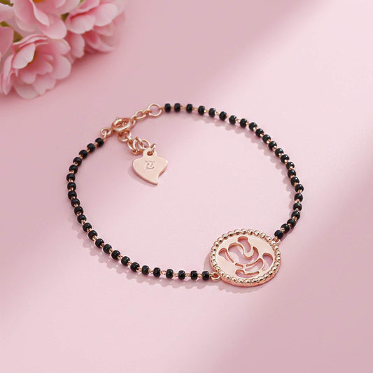 Rose Gold Religious Lord Ganesh Bracelet