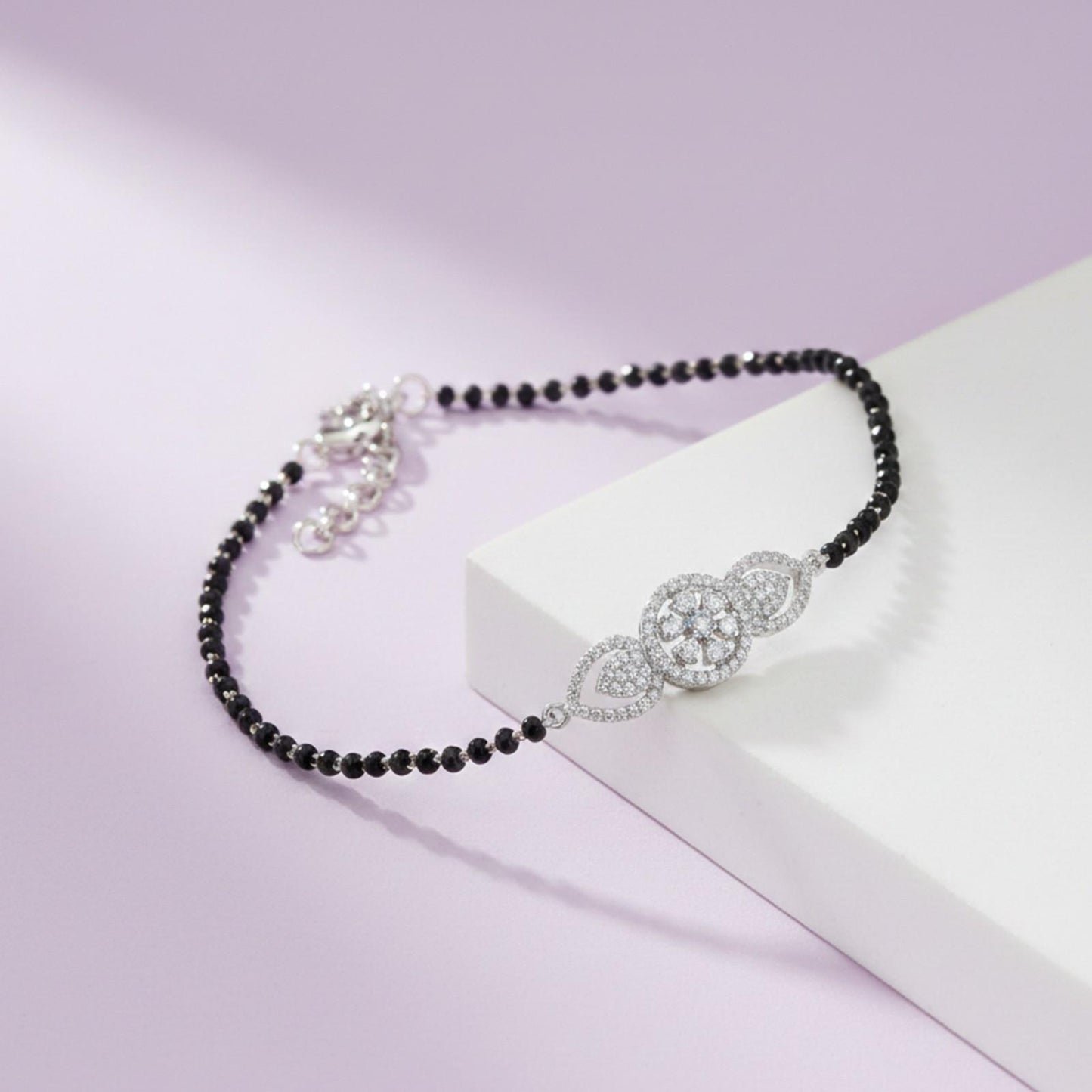 Silver Nature Inspired Bridal Bracelet