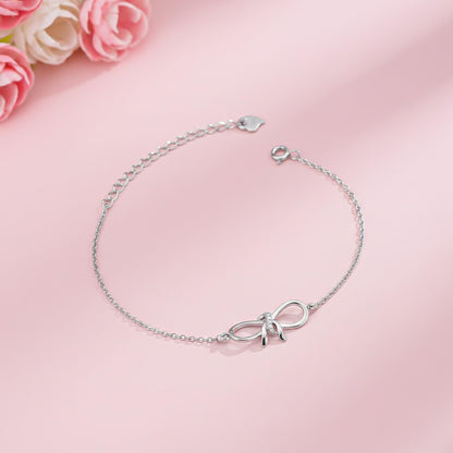 Silver Infinity Love Symbol Charm Bracelet