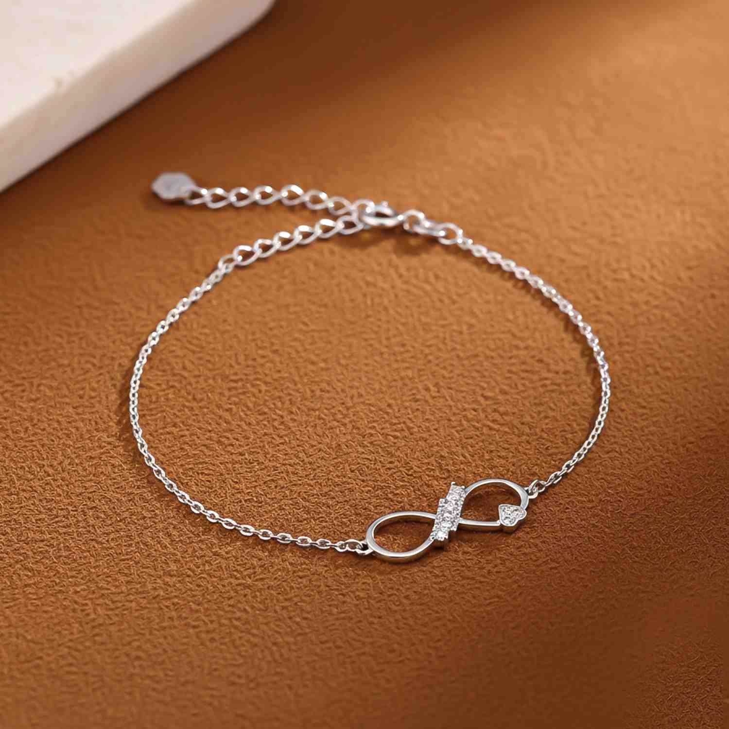 Buy Silver Infinity Heart Bracelet Online | Zalkari