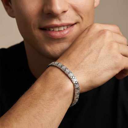 Silver Classic Bracelet For Him