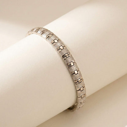Silver Classic Bracelet For Him