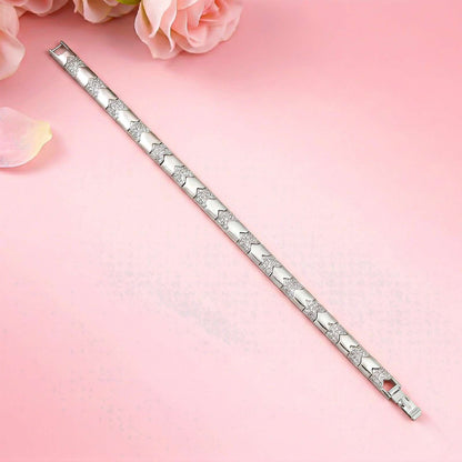 Silver Bold Statement Bracelet For Him