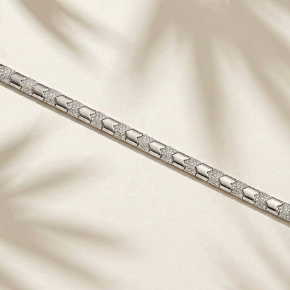 Silver Bold Statement Bracelet For Him