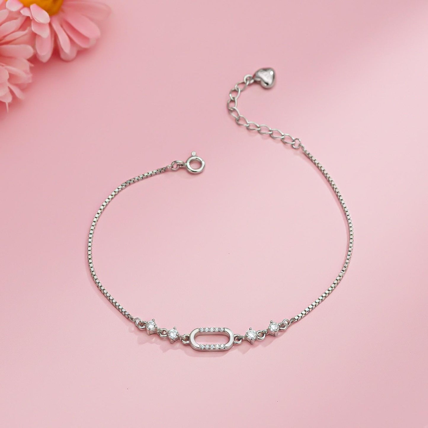 Silver Linked Charm Bracelet