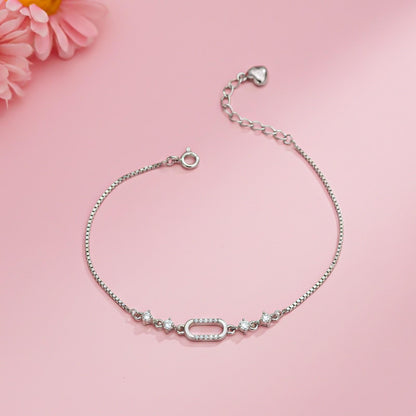 Silver Linked Charm Bracelet