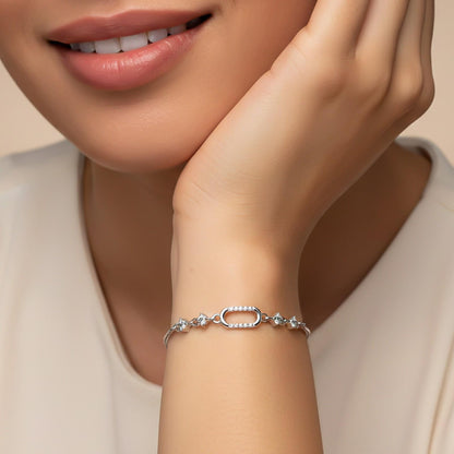 Silver Linked Charm Bracelet