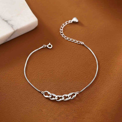 Silver Forever Linked Bracelet For Her