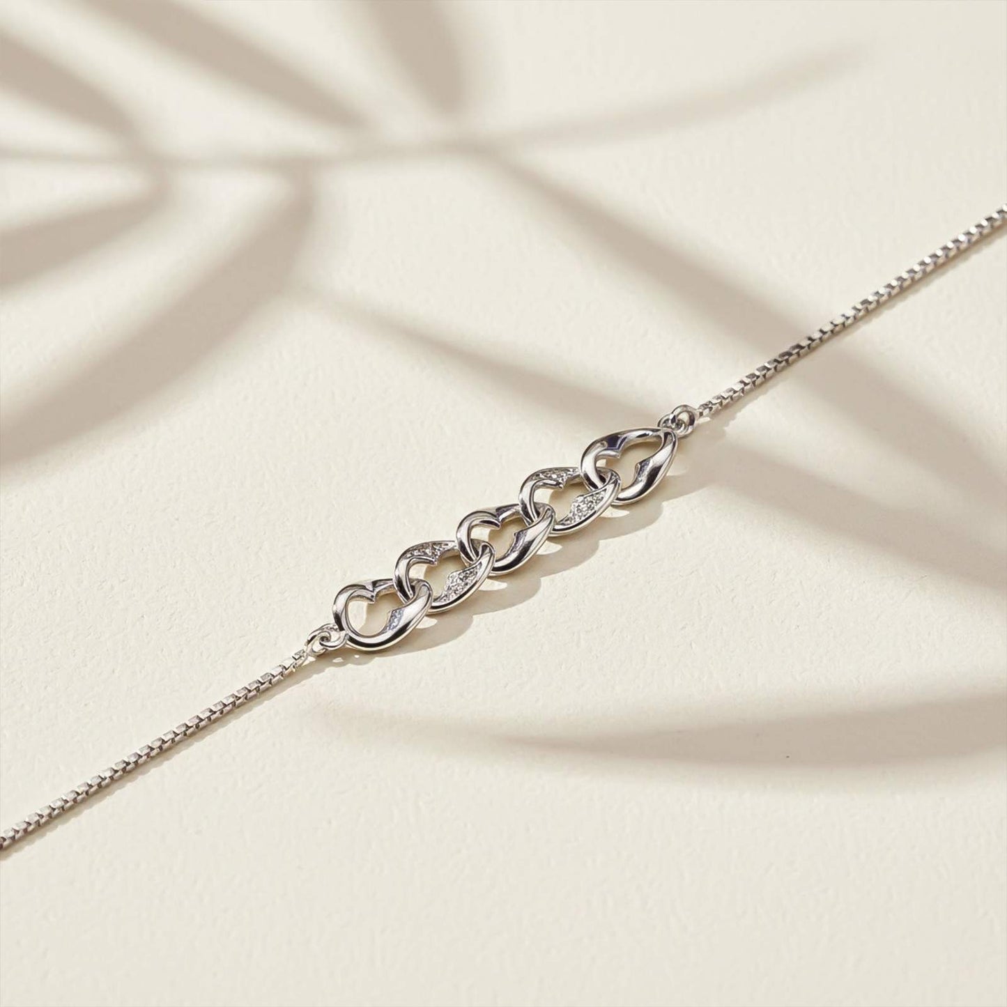 Silver Forever Linked Bracelet For Her