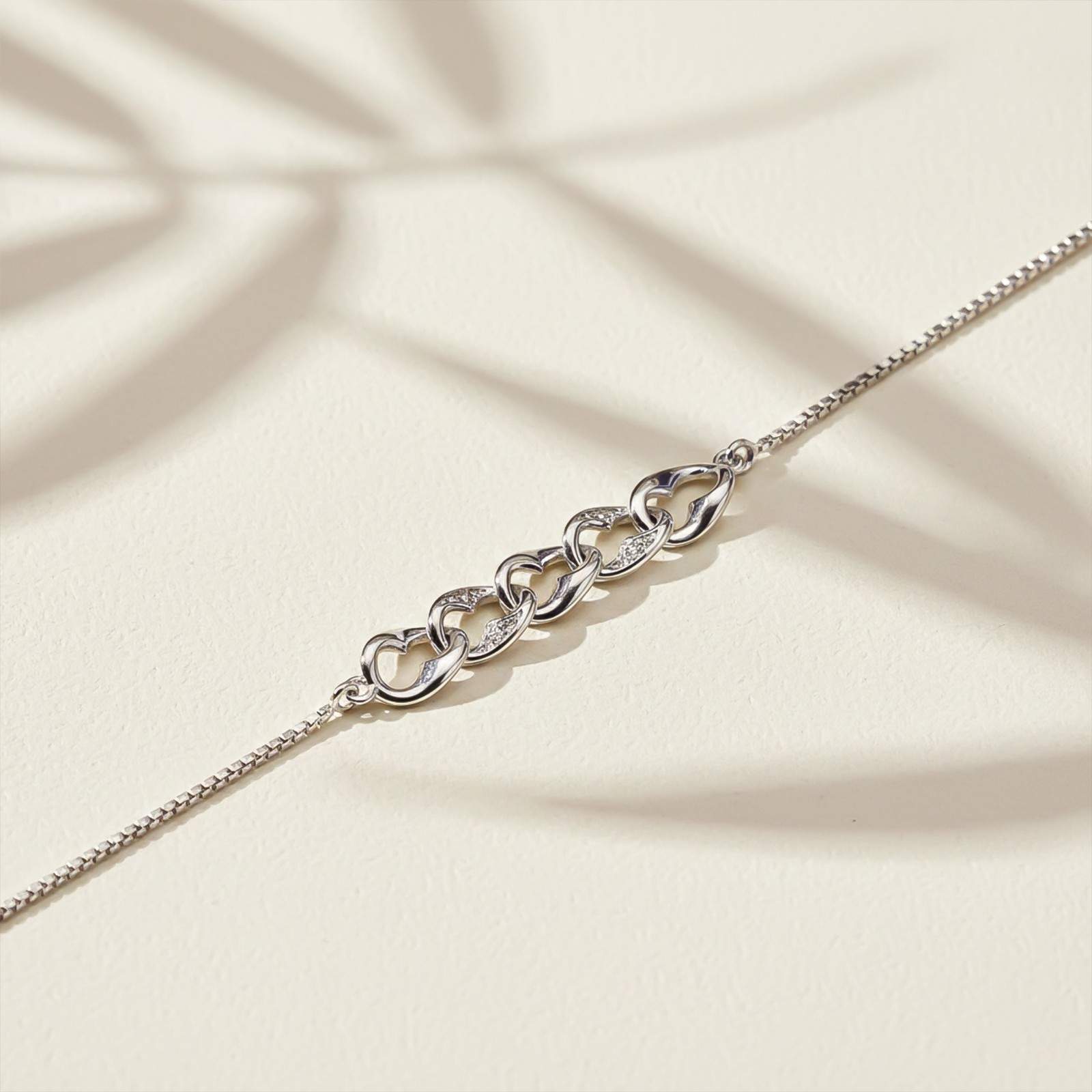 Silver Forever Linked Bracelet For Her