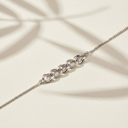 Silver Forever Linked Bracelet For Her