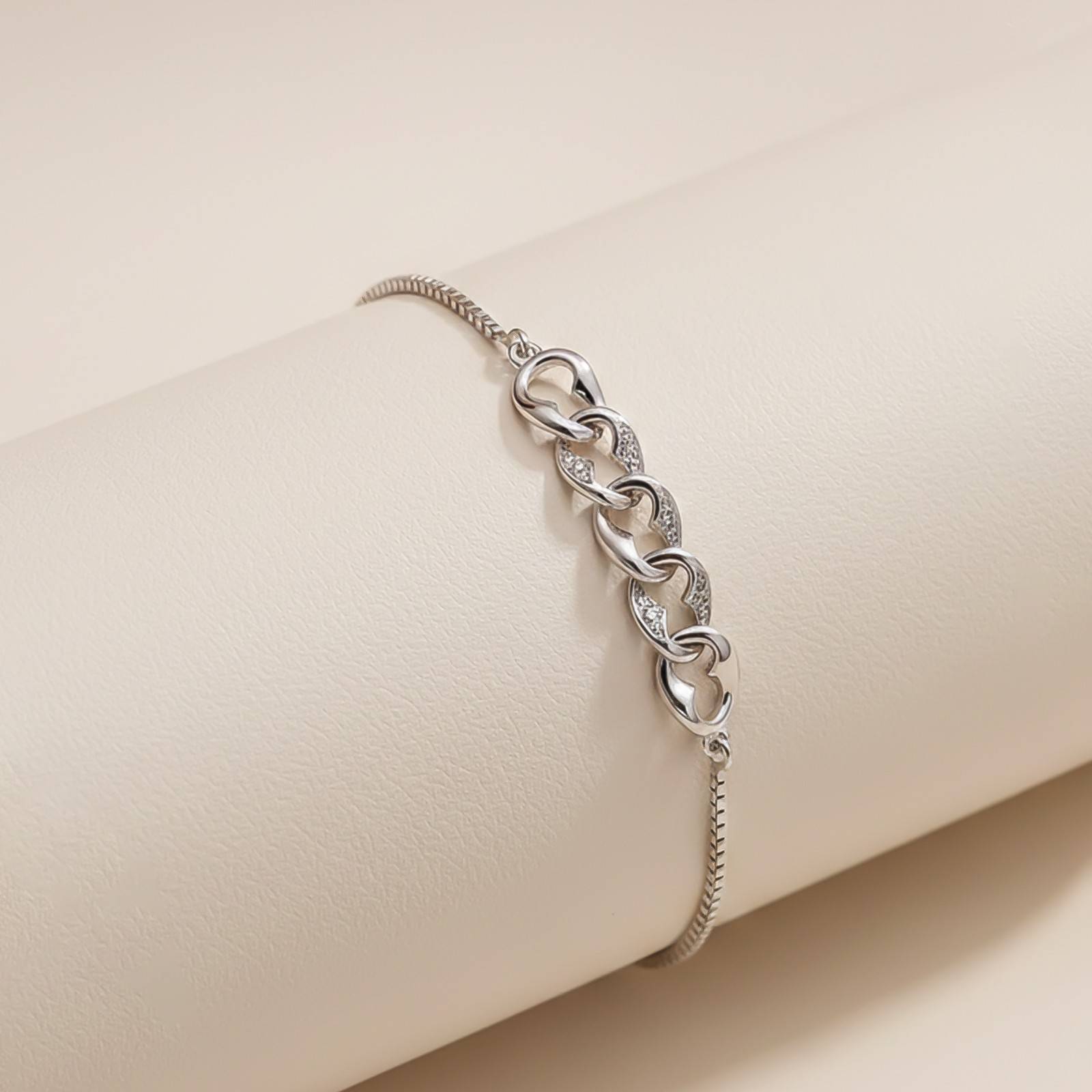 Silver Forever Linked Bracelet For Her