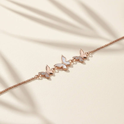 Rose Gold Butterfly Bracelet