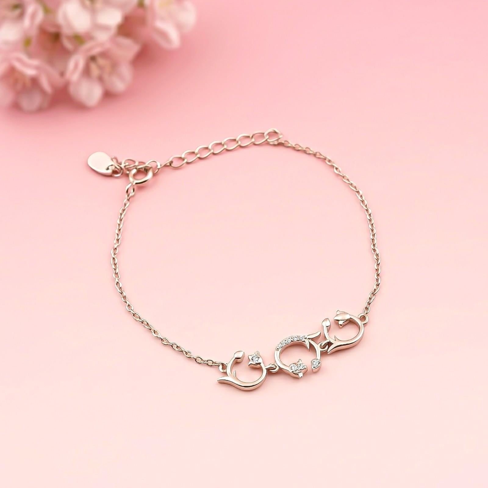 Silver Nature Floral Vine Bracelet