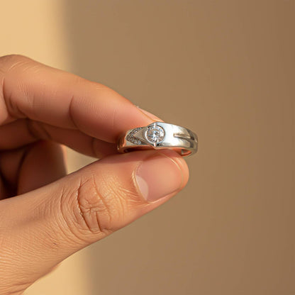 Silver Love Unfold Men's Band