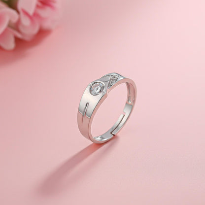 Silver Love Unfold Men's Band