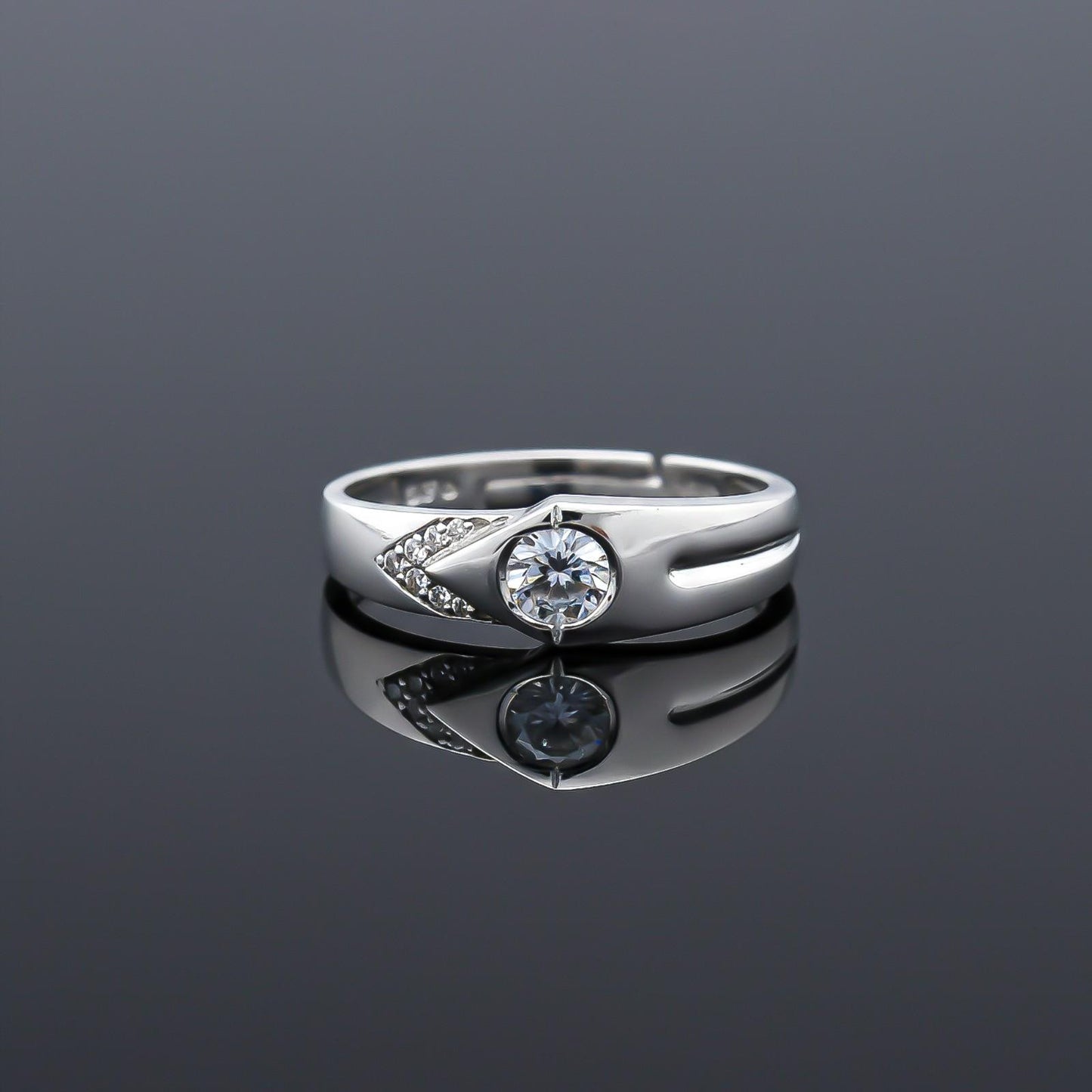 Silver Love Unfold Men's Band