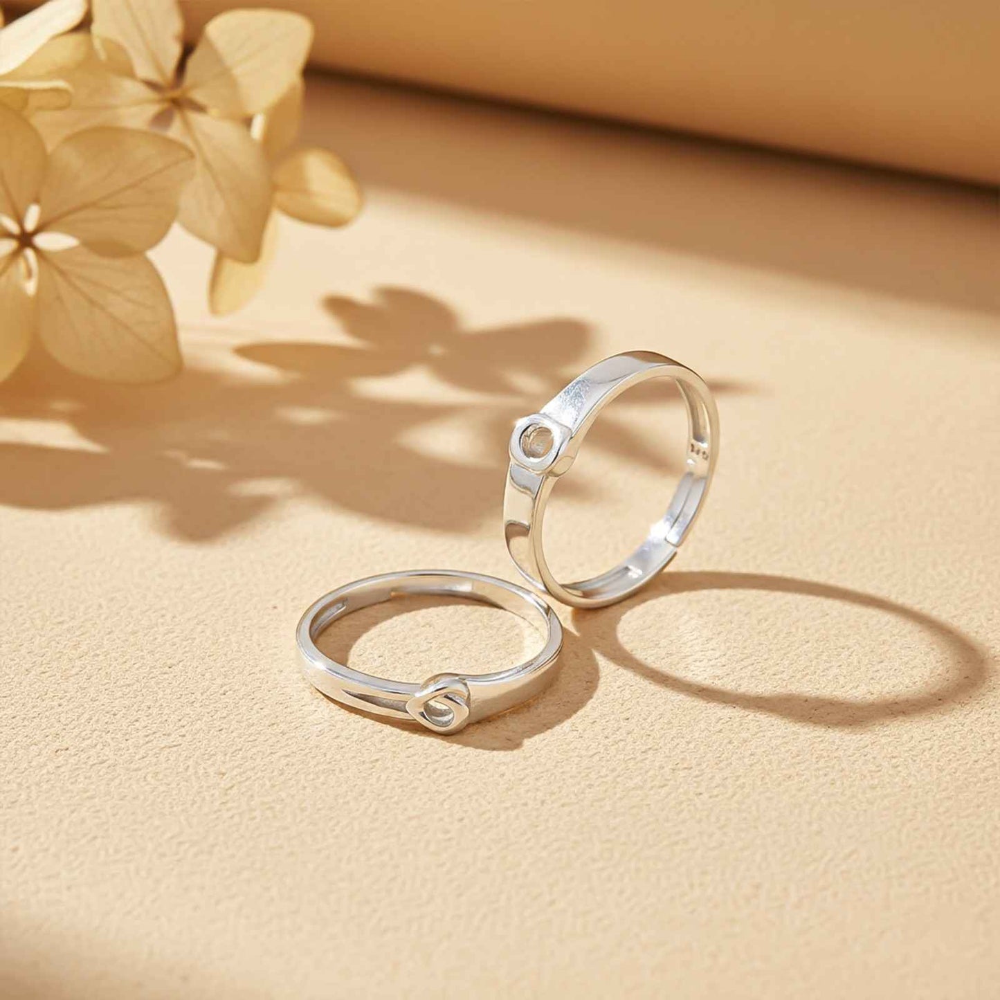 Silver Endless Love Couple Ring