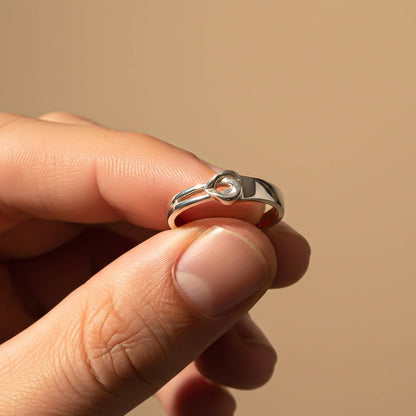 Silver Endless Love Ring For Him