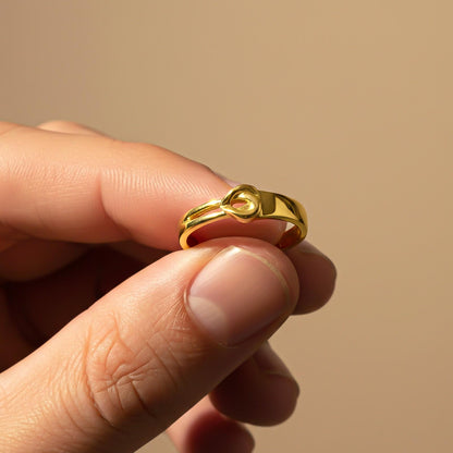 Golden Endless Love Men's Ring