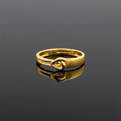 Golden Endless Love Men's Ring