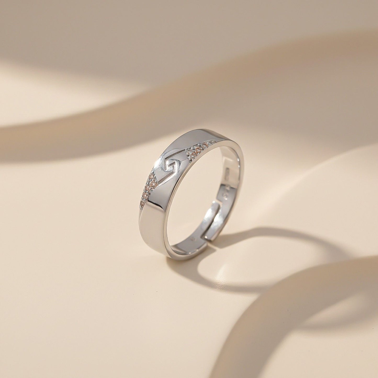 Silver Vintage Men's Band Ring