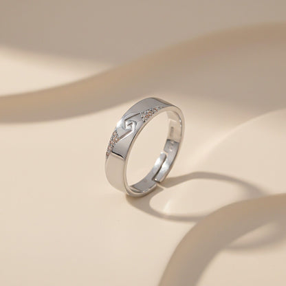 Silver Vintage Men's Band Ring
