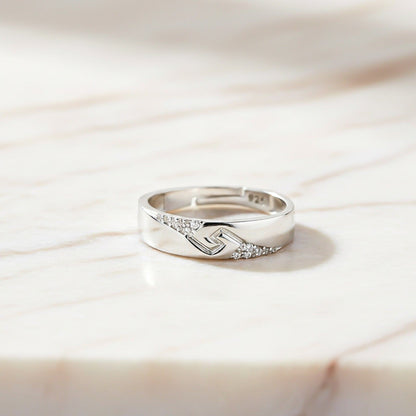 Silver Vintage Men's Band Ring