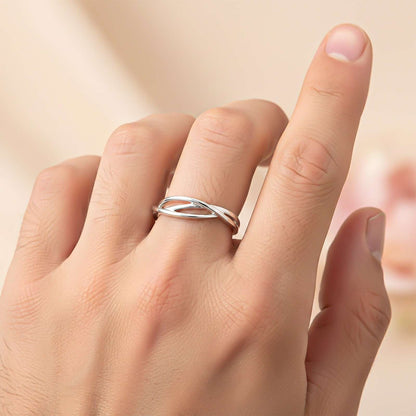 Silver Wave Band For Men's