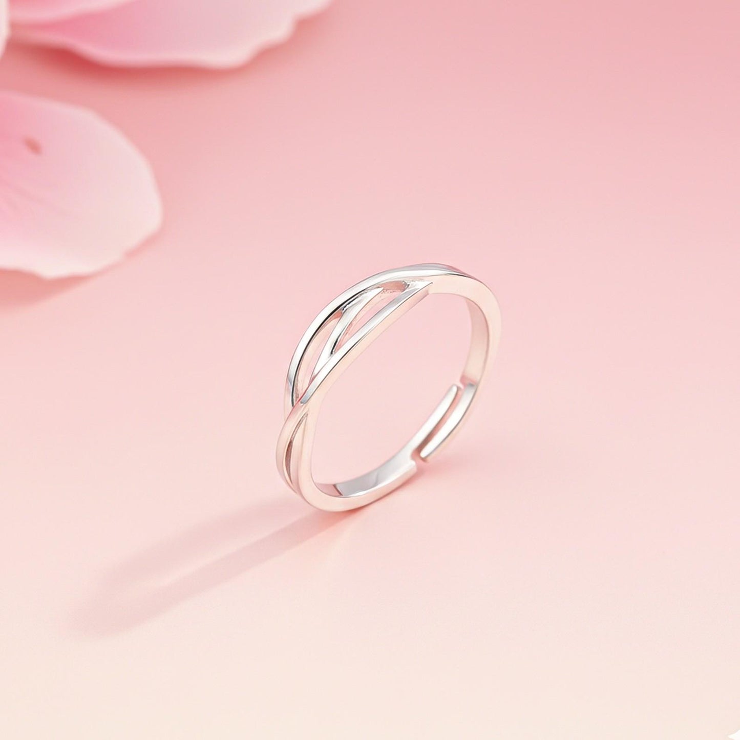Silver Wave Band For Men's