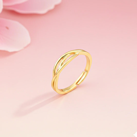 Golden Wave Band For Men's