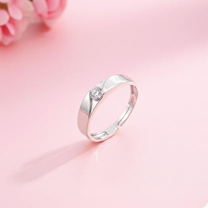Silver Criss Cross Band For Men's